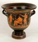 Apulian. Large Red Figure Bell Krater, ca. 380 BC