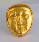 Reposse Gold Mask Ring, ca. 4th-3rd Century BC