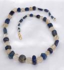 Western Asiatic Lapis and Rock Crystal Necklace, ca. 2nd Century AD