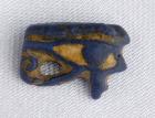 Blue Faience Wadjet Eye, ca. 1070- 653 BC