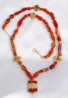 Western Asiatic Carnelian and Agate Necklace, ca. 3000-2000 BC