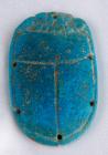 Large Amarna Blue Scarab, Late New Kingdom, 20th Dynasty, ca. 1186-1070 BC