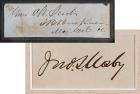 Mosby, John S. and Simon B. Buckner Signatures