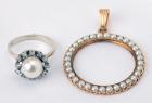 Collection of Cultured Pearl, Gold Jewelry