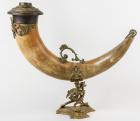 Handsome European Ceremonial Drinking Horn