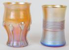 Two Tiffany Favrile Glass Tumblers Early 20th Century