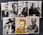 Signed Vintage Portraits of Male Stars of the 30's-50's - Group of 7