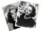 Bette Davis and Olivia de Havilland Signed Portaits