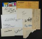 GONE WITH THE WIND - Collection of 12 Related Signatures, Signed Checks/Letters by Gable, Selznick and de Havilland