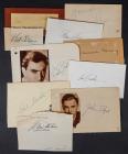 Collection of 10 Scarce Cut Signatures, of Actors from the 20's - 30's Including Douglas Fairbanks, and Wallace Beery