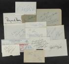 Fine Collection of 12 Cut Signatures by Televison Notables from the 50's & 60's Including Ed Sullivan and Michael Landon