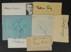 Legendary Film Stars of the 20's & 30's - Collection of Cut Signatures including John Wayne and George Burns