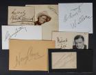 A Round Up of Great Cut Signatures by Western Film Stars Including John Wayne, Hoot Gibson and William S. Hart