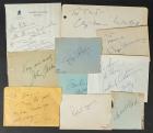 A Collection of 10 Cut Signatures from Hollywood's Golden Age Including Harold Lloyd, Bob Hope and John Gilbert