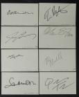 Superb Collection of 8 Signatures By Today's Top Filmmakers Including Tarantino, Cameron, Burton and Marshall