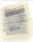 Original Radio Contract from 1950 Signed by John Garfield and Rasalind Russell for Dinner At Eight