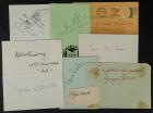 Collection of 9 Signatures of Acclaimed Writers Including Odets, Ginsberg, Christie, and Penn Warren