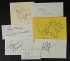 Actors Who Started in Television, Moved Successfully Into Film - Collection of 7 Signatures Including Travolta and Hawn