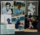 Baseball Greats - 8 Signatures Including Mays, Drysdale, Snider, Lasorda, Killabrew and Gwynn