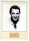 Scarce Cut Signature from the 1930's of Cary Grant Nicely Presented With Matted and Framed Photo