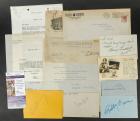 Collection of 10 Letters/Signatures by Historic Hollywood Titans