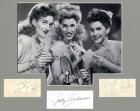 The Andrews Sisters - Scarce Collection of All 3 Signatures and Photo, Nicely Matted