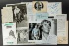 Collection of 12 Signatures from a Variety of Sports Notables Including Joe Namath, O.J. Simpson and Frank Gifford