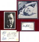 Signed and Framed Cut Signatures by Andy Kaufman and Jonathan Winters