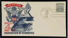 1945 Franklin D Roosevelt 4th Inaugural cover with Staehle cachet