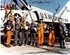 Mercury astronaut signed color photo with Shepard