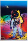 1999 Buzz Aldrin & Peter Max signed Apollo 11 poster