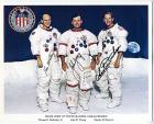 1972 Apollo 16 crew signed NASA white space suit color litho