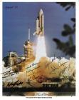 1984 Astronaut Candidates signed NASA color launch litho