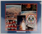 1990s Shuttle mission displays, signed, FLOWN crew patches