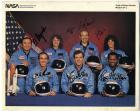 1986 STS-51L crew member signed Nasa color litho