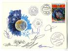 1992 Soyuz TM-14/15 FLOWN cosmonaut signed cover to MIR