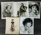 5 Best Actress Winner Signed Portraits Including Taylor, Andrews and MacLaine