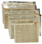 [Beethoven, Ludwig von] Collection of 1827 Newspapers About His Illness & Death