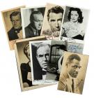 Collection of 14 Signed Photos Including Paul Robeson, Gregory Peck, James Mason and Lee Marvin