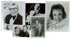 Collection of 6 Signed Photographs Including Marlene Dietrich, Bob Hope, George Burns