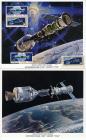 1975 Apollo-Soyuz crew member signed NASA color lithos