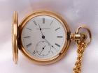 Elgin 14K Yellow Gold Hunting Case Pocket Watch & 14KYG Rope Chain - 2