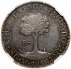 Central American Republic. 8 Reales, 1829-NG M NGC EF45 - 2