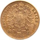 German States: Bavaria. 20 Marks, 1872-D PCGS EF45 - 2