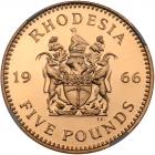 Rhodesia. 5 Pounds, 1966 NGC Proof 66 - 2