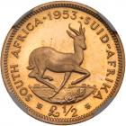 South Africa. 1/2 Pound, 1953 NGC PF64 CAM - 2