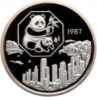 China. Panda 5 Ounces, 1987 Brilliant Proof