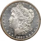 1880-CC, 8 over low 7. Reverse of 1879. Top-100, VAM-6, Rarity 4