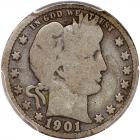 1901-S Barber 25C PCGS G6