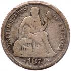 1873-CC Liberty Seated 10C. Arrows PCGS VG8